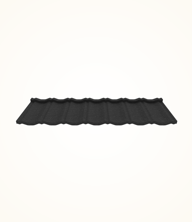 Stone Coated Classic Roofing Tiles - Charcoal Grey