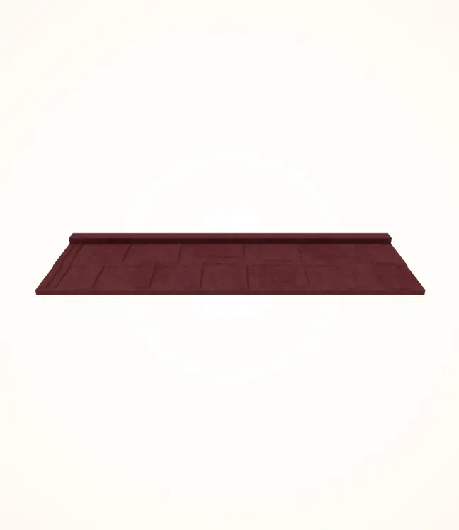 Stone Coated Shingle Roofing Tiles - Maroon